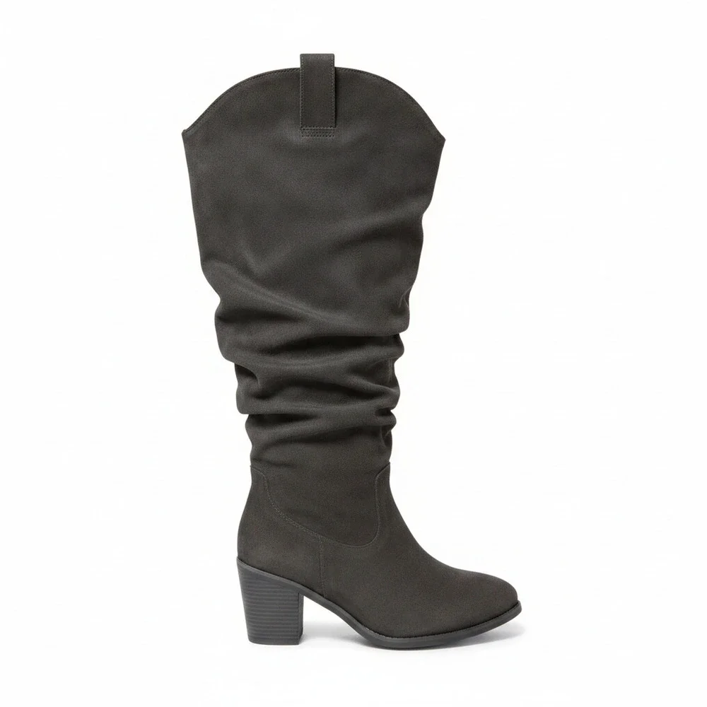 Women's Luoika Extra Wide Calf Cowboy Cowgirl Western Knee High Boots Size 11W